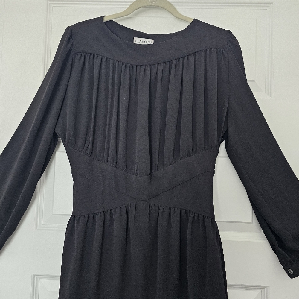 Glamour Charcoal Long Sleeve Dress